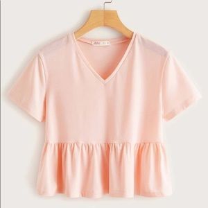 Baby Pink ruffle top